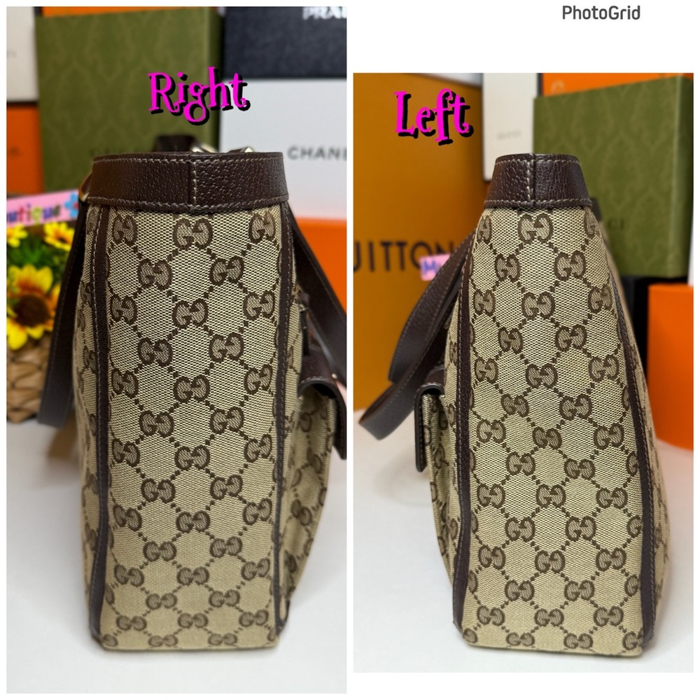 Auth GUCCI Preowned  EUC with COA GG Canvas Abby Tote Bag - Picture 10 of 17
